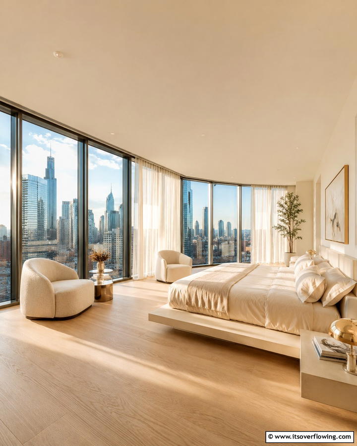Floor to Ceiling WindowsExact - 25 Luxury Modern Bedroom Ideas for Ultimate Comfort