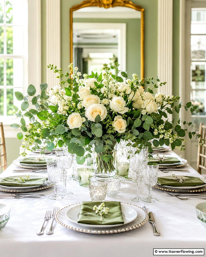 Floral Centerpieces - 25 Parisian Dining Room Ideas for Elegant Spaces