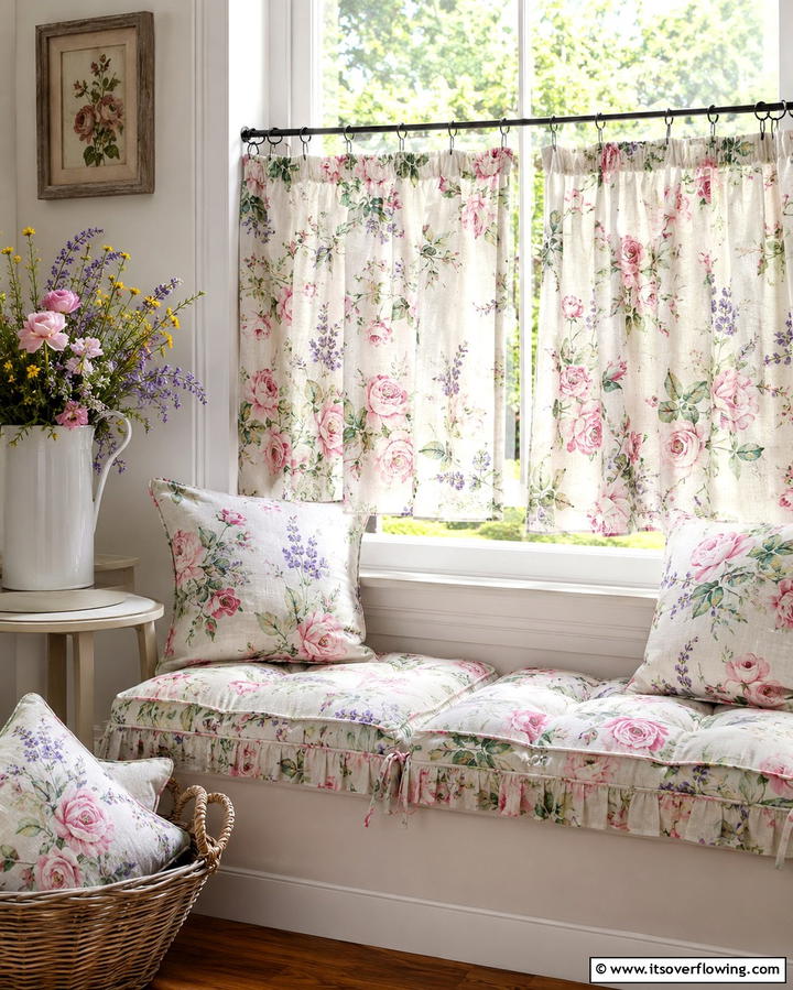 Floral Fabrics - 25 French Country Kitchen Ideas for a Charming Look