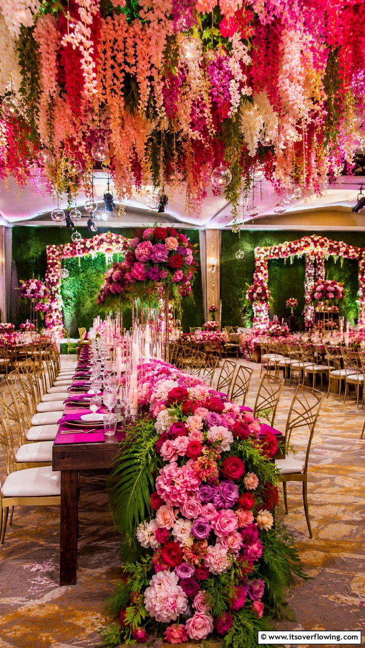 Floral Fantasy Arrangements - 21 Elegant Wedding Decoration Ideas for a Memorable Event