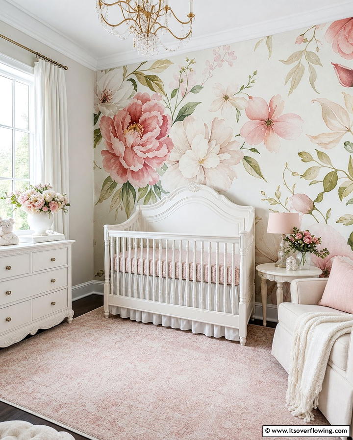 Floral Fantasy Nursery - 25 Whimsical Nursery Ideas for a Magical Space