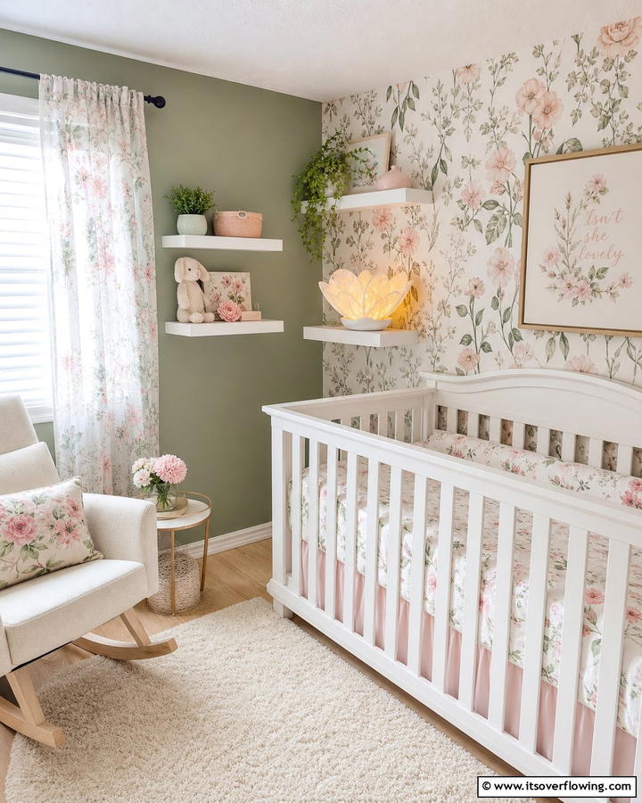 Floral Nightlight - 20 Floral Nursery Ideas for a Blooming Baby Room