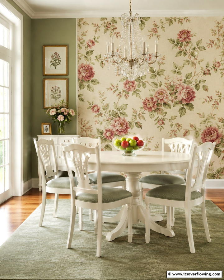 Floral Patterns - 25 French Country Kitchen Ideas for a Charming Look