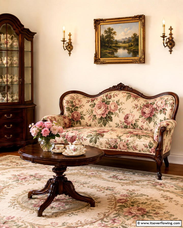Floral Upholstery - 25 Victorian Bedroom Ideas for Timeless Elegance