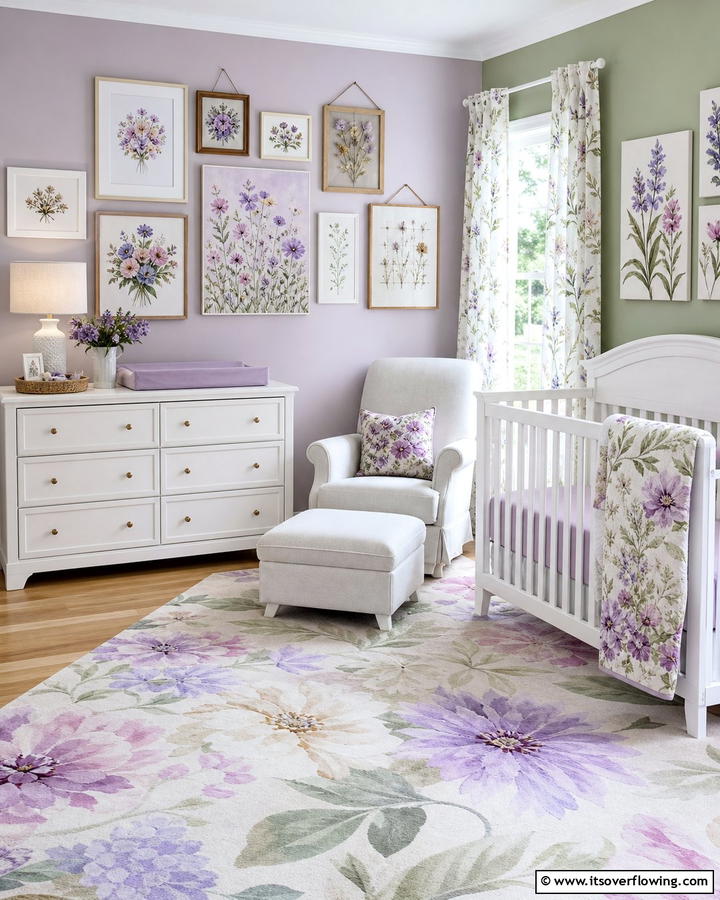 Floral Wall Art - 20 Floral Nursery Ideas for a Blooming Baby Room