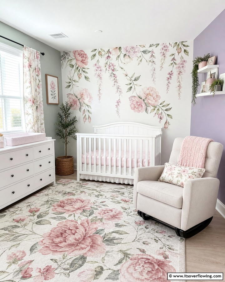 Floral Wall Decals - 20 Floral Nursery Ideas for a Blooming Baby Room