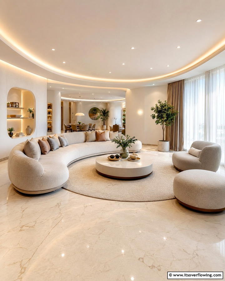 Flow Optimized Layout - 30 Feng Shui Living Room Layouts for Harmony & Flow