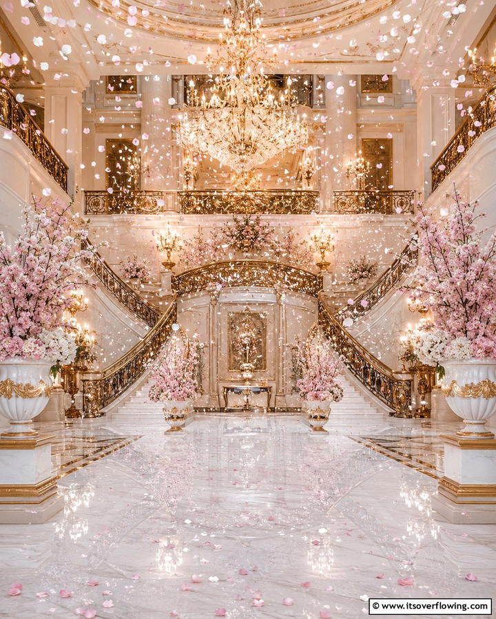 Flower Petal Shower Entrance - 25 Wedding Entrance Ideas for a Grand Arrival