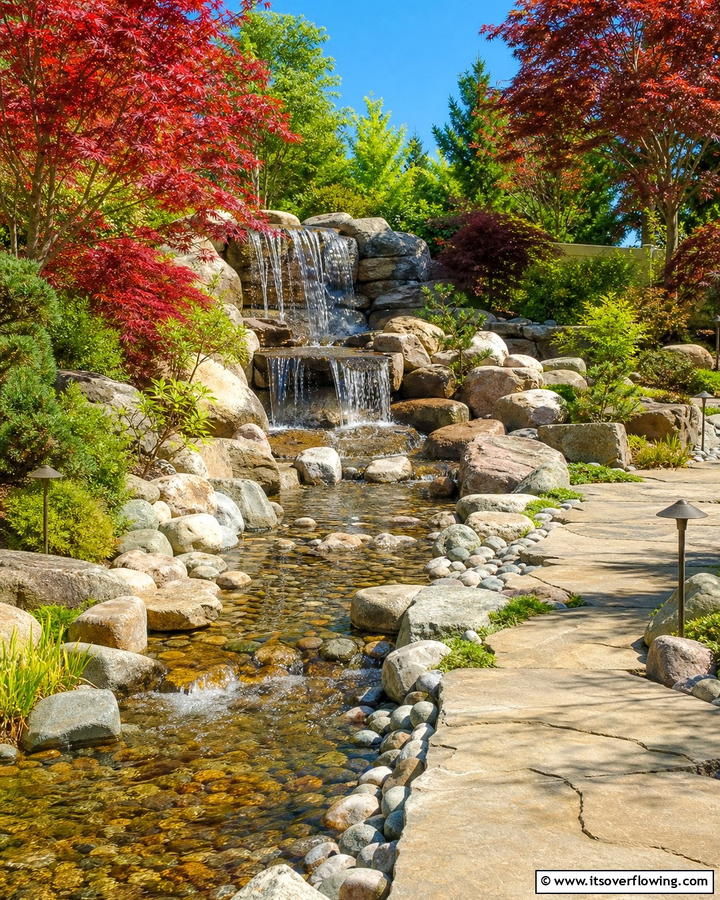 Flowing Water Features - 25 Zen Garden Ideas for a Peaceful Outdoor Retreat