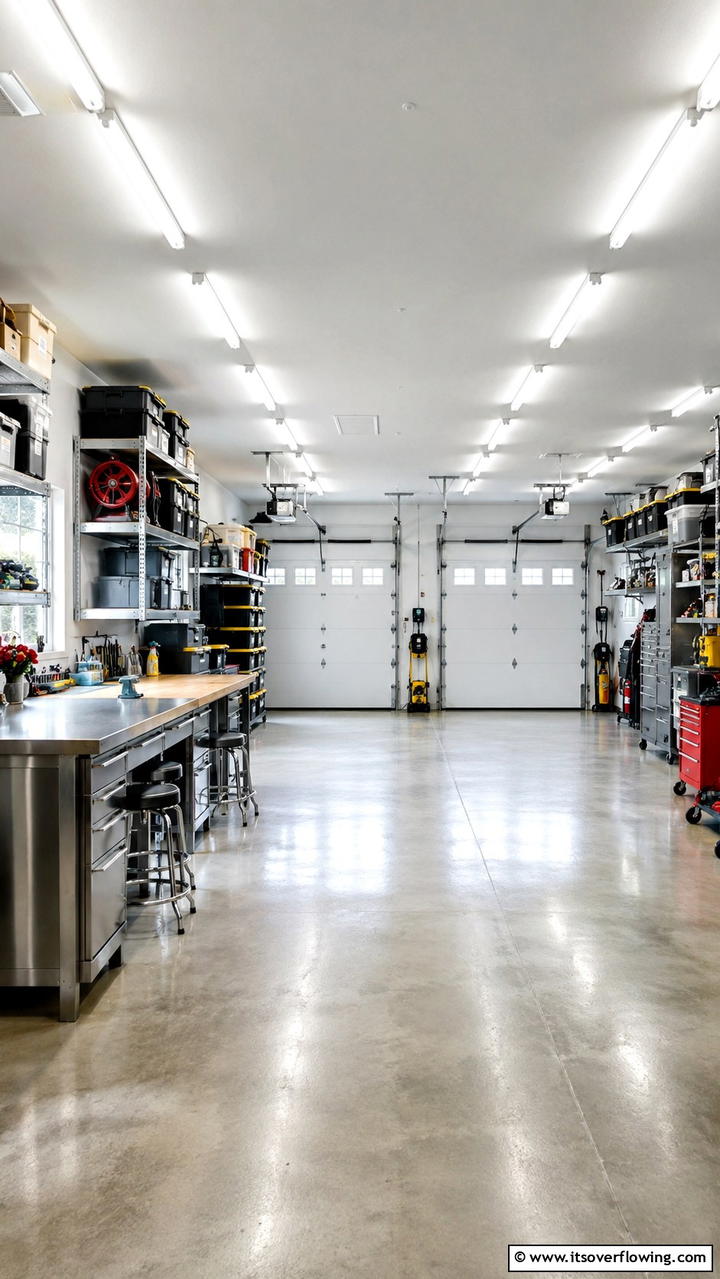 Fluorescent Tube Fixtures - 30 Garage Lighting Ideas for Bright, Functional Spaces