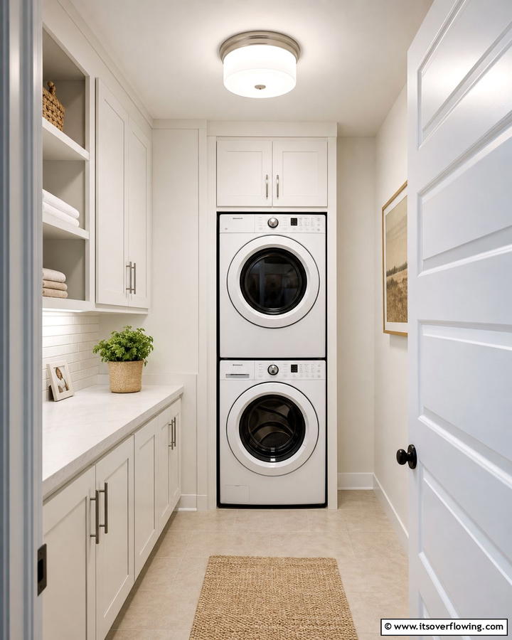 Flush Mount Ceiling Lights for Even Lighting - 20 Laundry Room Lighting Ideas to Brighten Your Space