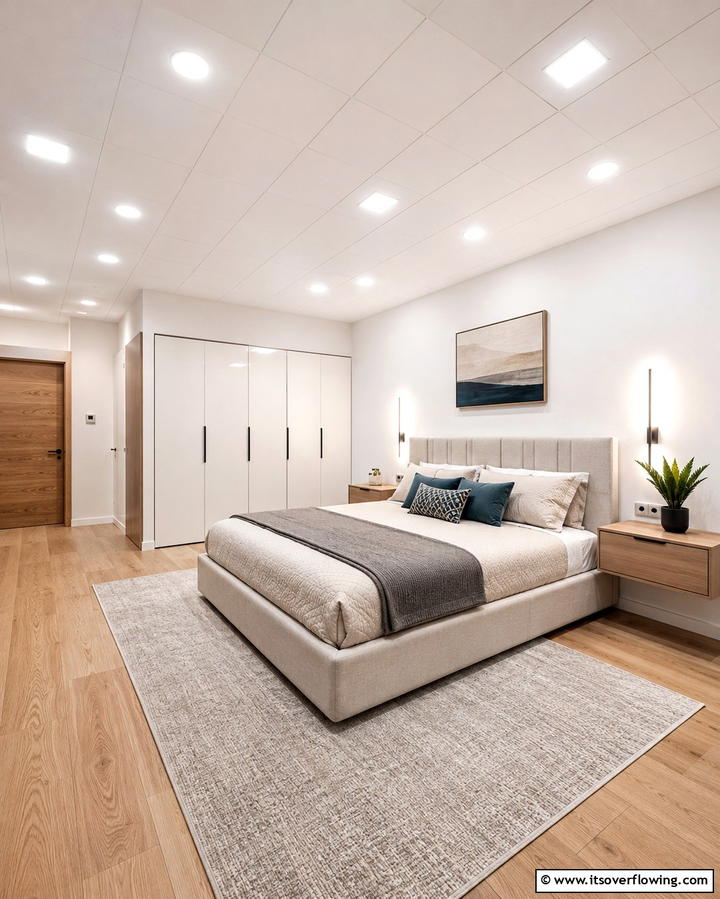 Flush Mount LED Lights - 25 Drop Ceiling Lighting Ideas for Modern Homes