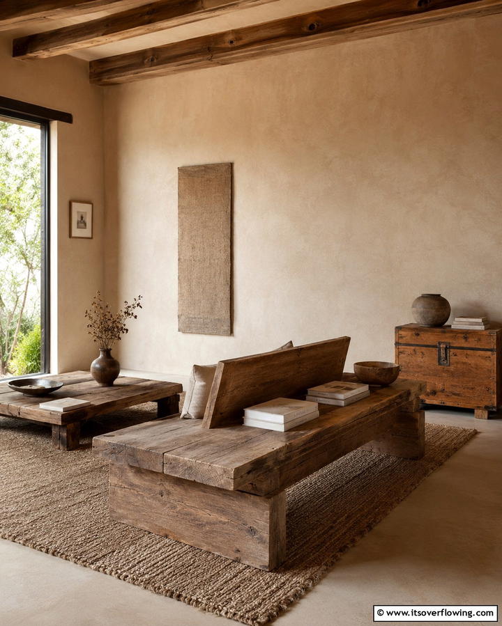 Focus on Functional Furniture - 30 Wabi Sabi Interior Design Ideas for Serene Minimalism