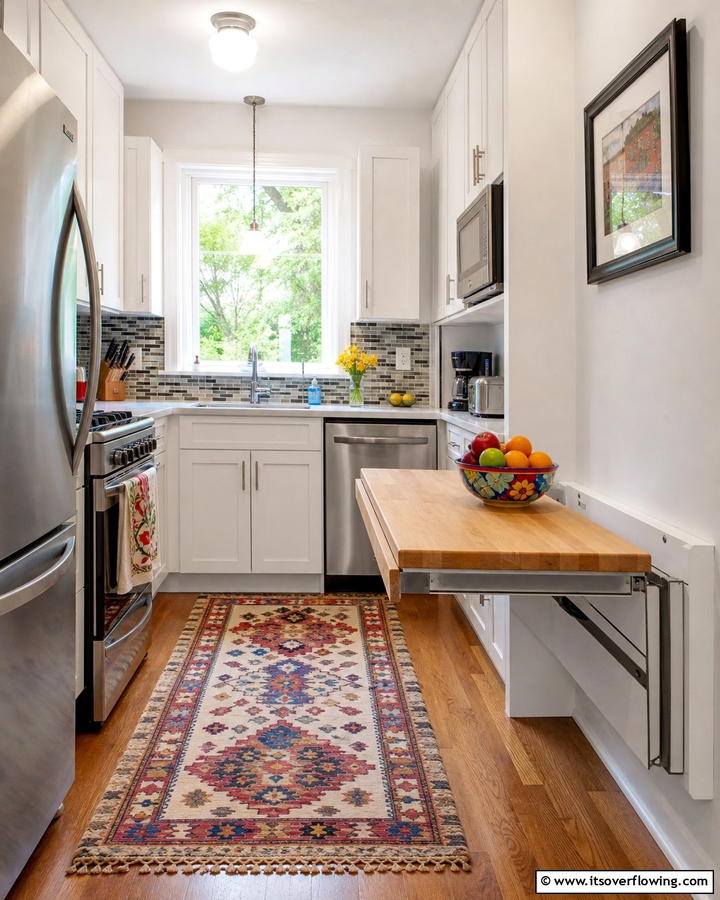 Fold Down Counter Extensions - 21 Small Kitchen Storage Hacks for Efficient Spaces