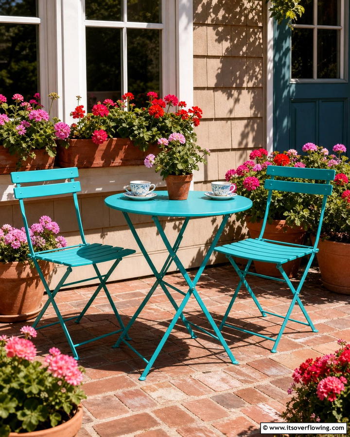 Foldable Bistro Set - 25 Garden Seating Ideas for Relaxing Outdoor Spaces