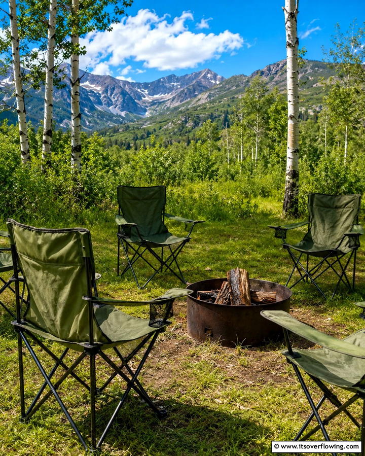 Foldable Camping Chairs - 25 Fire Pit Seating Ideas to Enhance Your Outdoor Space