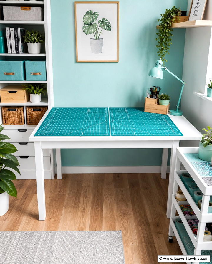 Foldable Cutting Mat - 25 Sewing Room Ideas for Crafters and Hobbyists