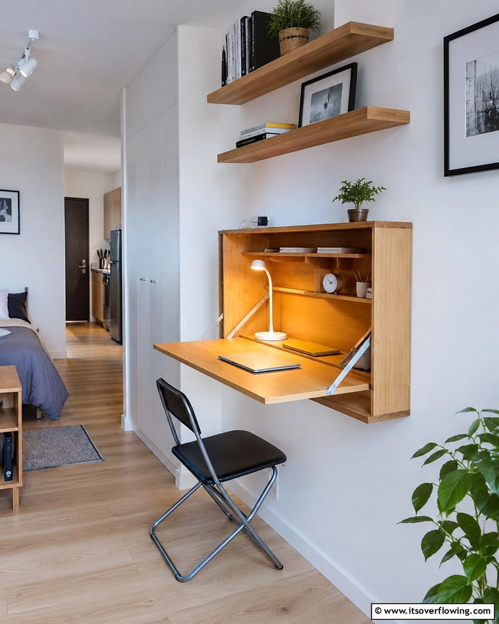 Foldable Desks - 20 Studio Furniture Ideas for Small Spaces