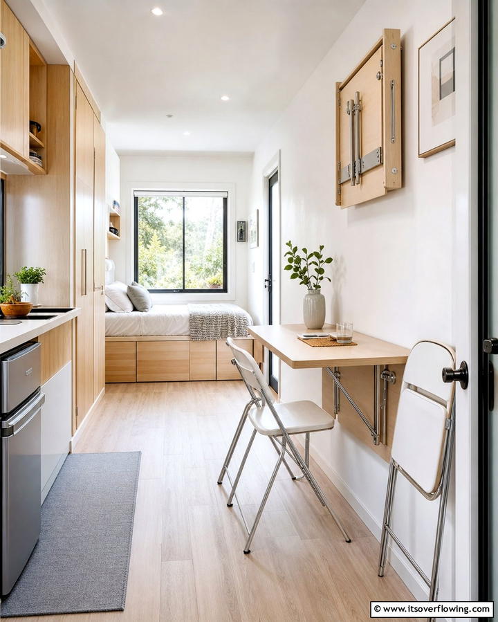 Foldable Furniture for Flexibility - 25 One Room Cabin Interior Design Ideas for a Cozy Retreat