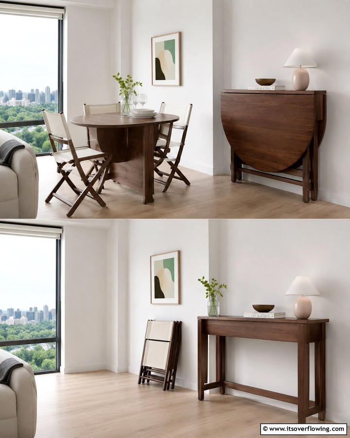 Foldable Furniture for Flexibility - 25 Small Apartment Ideas for Guys- Stylish & Functional