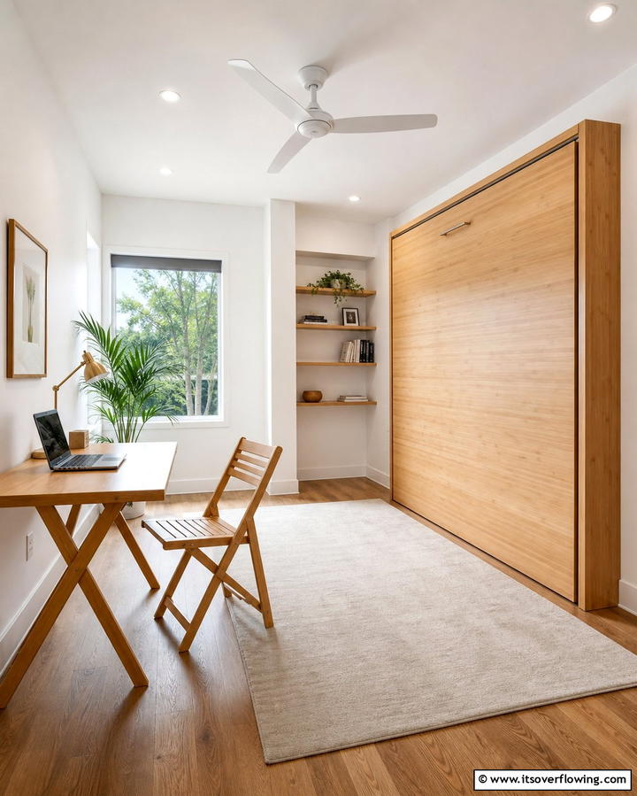 Foldable Furniture for Versatility - 25 Office Guest Room Ideas for a Functional and Stylish Space