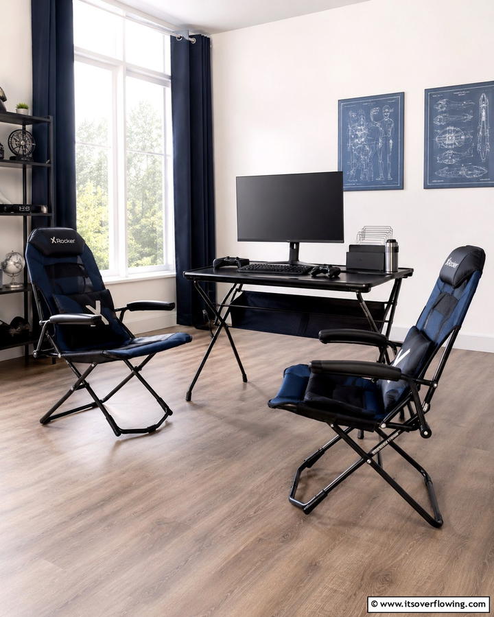 Foldable Gaming Furniture - 25 Small Game Room Ideas for Fun and Entertainment