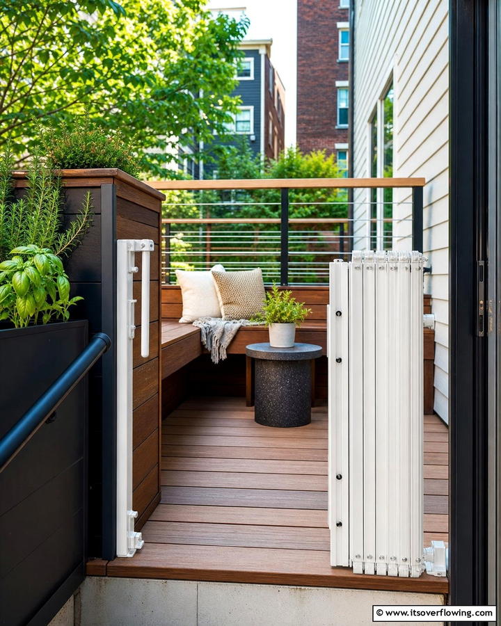 Foldable Retractable Design - 30 Deck Gate Ideas for Safety and Outdoor Style