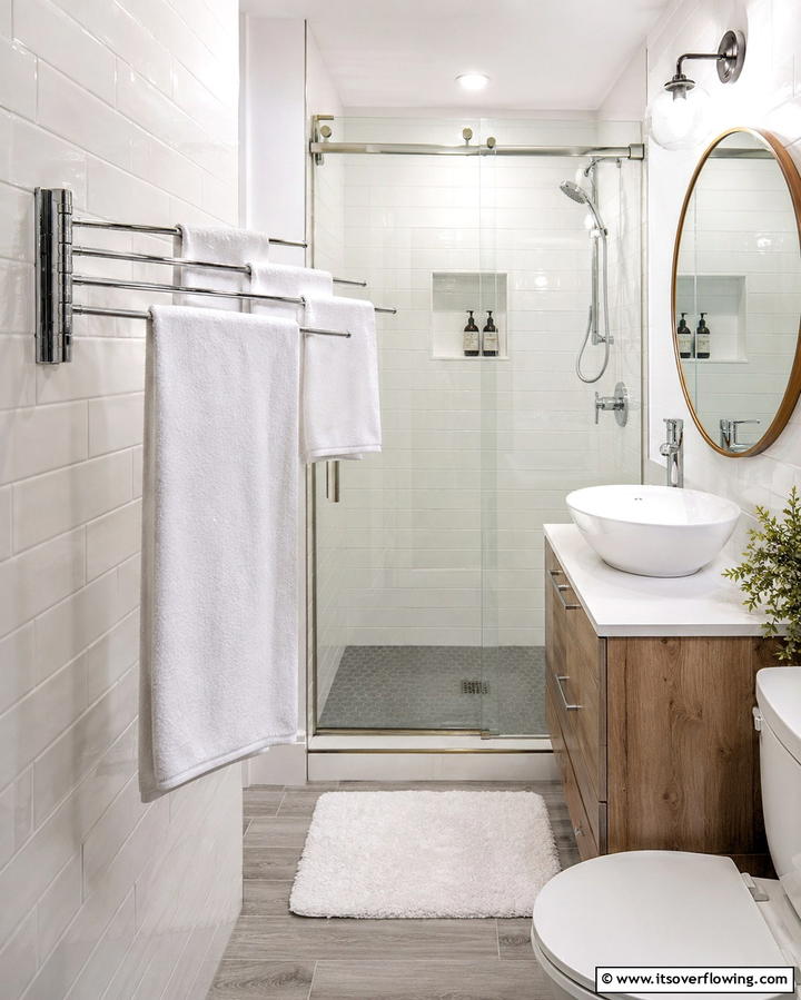 Foldable Towel Rack - 30 Towel Storage Ideas for Organized and Stylish Bathrooms