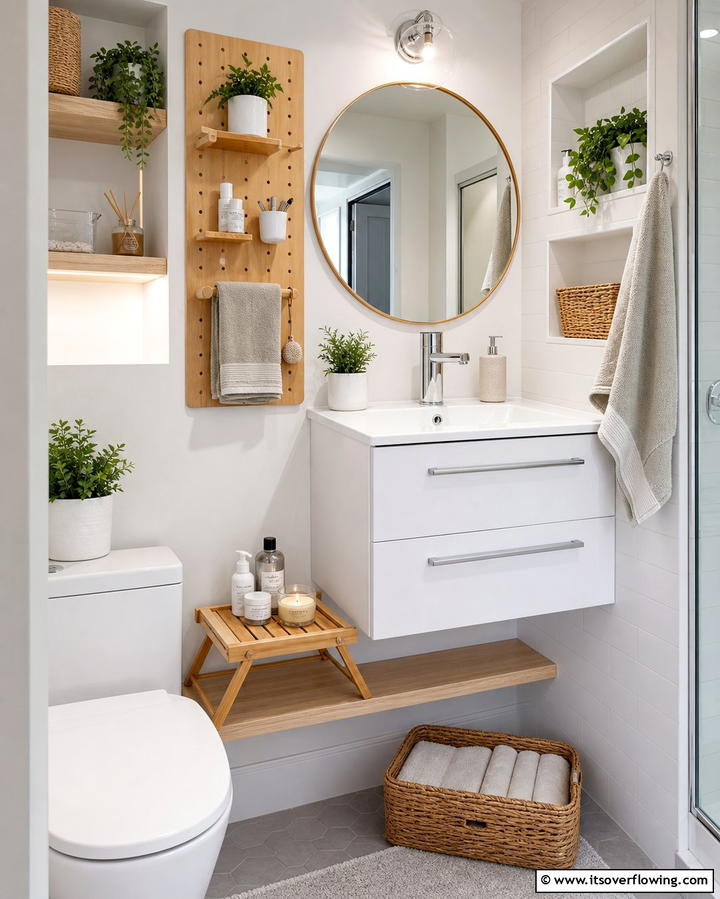 Foldable Tray for Versatility - 25 Stylish Bathroom Tray Ideas to Organize and Decorate