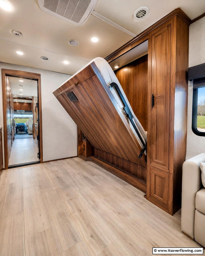 Foldable or Murphy Beds - 25 RV Bedroom Ideas to Maximize Comfort on the Road