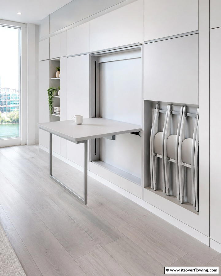 Foldaway Table - 25 Small Kitchen Table Ideas for Cozy Meals