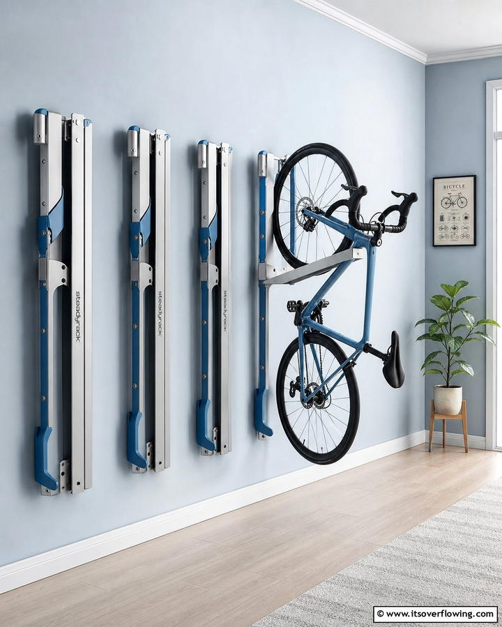 Folding Bike Racks for Compact Storage - 25 Garage Bike Storage Ideas for a Clutter-Free Space