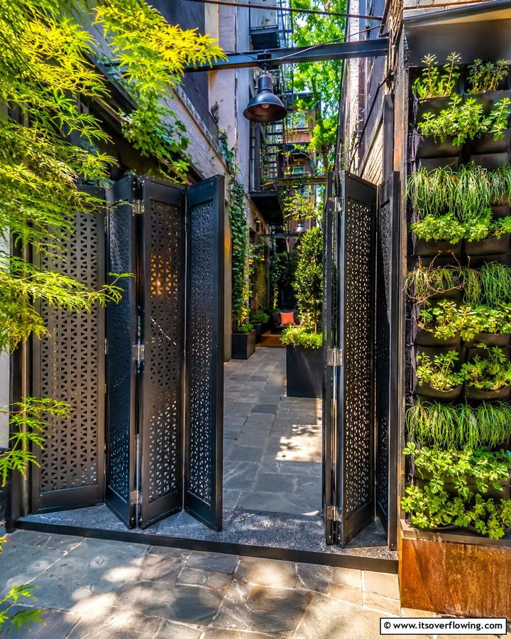 Folding Metal Gate - 25 Metal Garden Gate Ideas to Enhance Your Outdoor Space