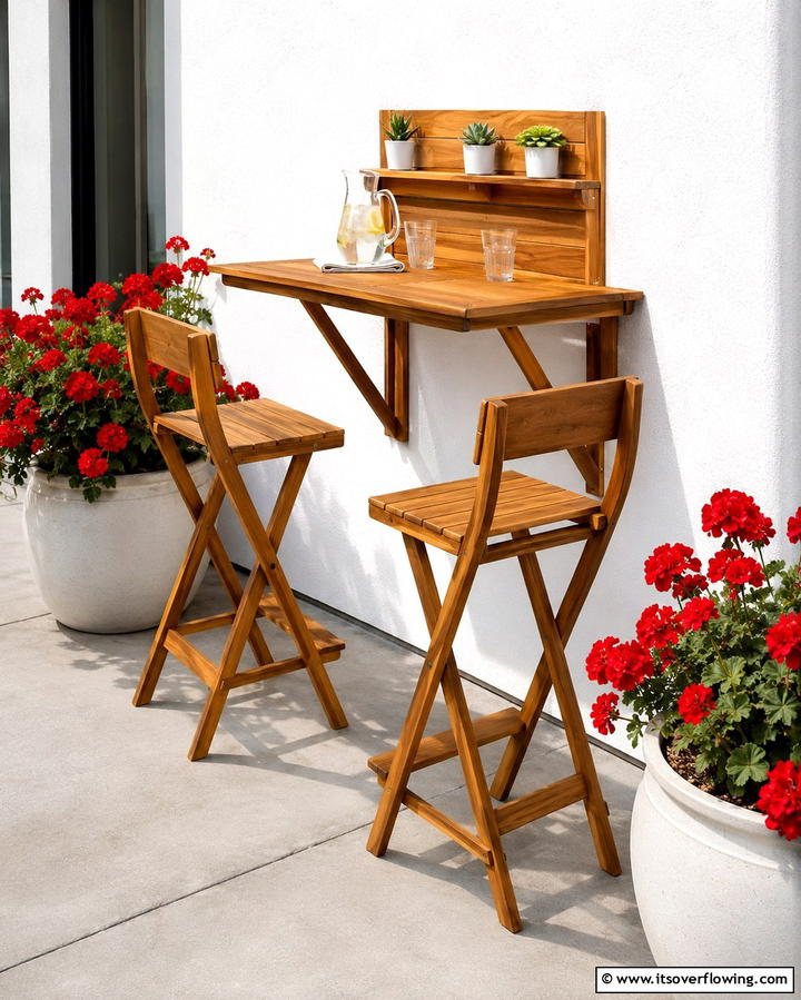 Folding Patio Accessories - 25 Small Backyard Landscaping Ideas to Transform Your Space