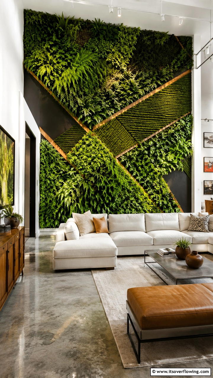 Foliage Art Installation - 21 Space-Saving Vertical Garden Ideas for Urban Living