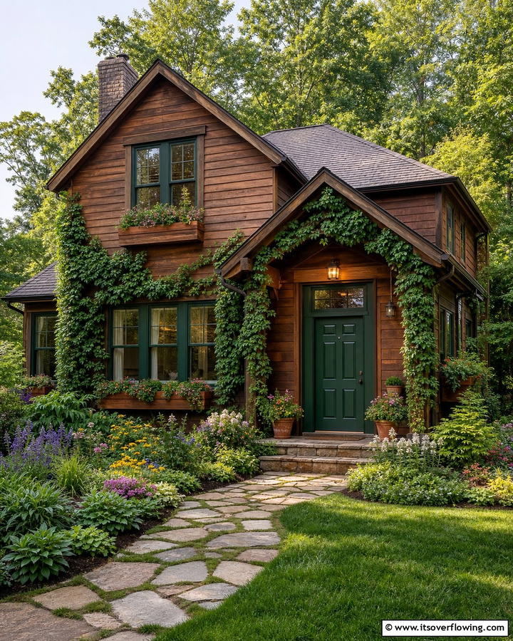Forest Green Front Door - 20 Brown House Front Door Colors for a Warm Welcome