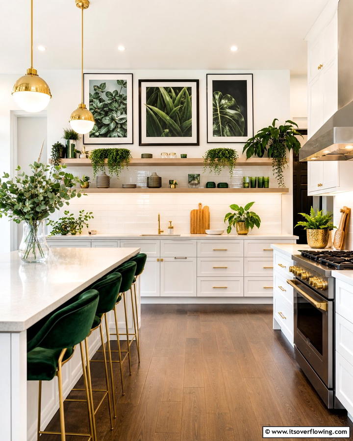 Forest Green Kitchen Artwork - 20 Forest Green Kitchen Ideas for a Bold and Vibrant Look