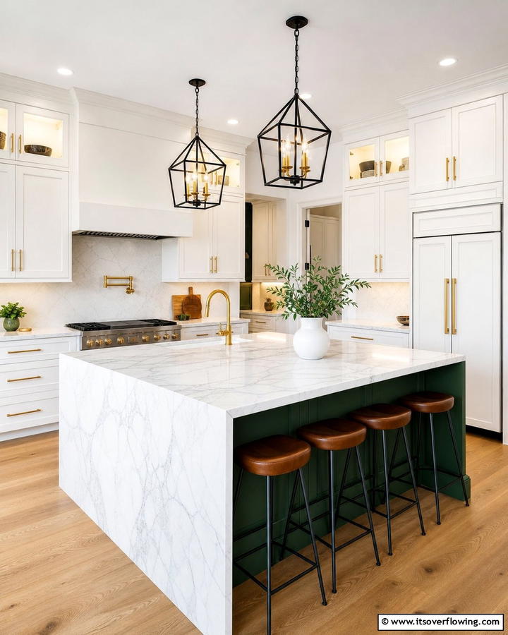 Forest Green Kitchen Island - 20 Forest Green Kitchen Ideas for a Bold and Vibrant Look