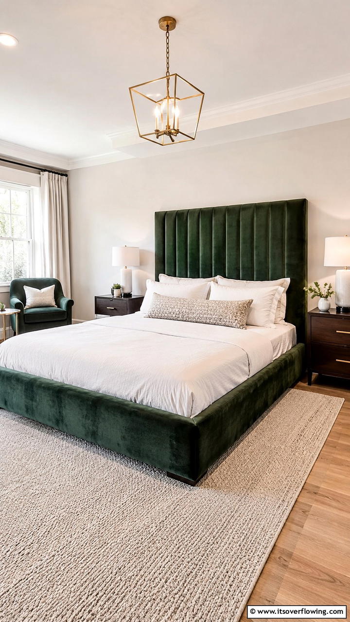 Forest Green Statement Furniture - 30 Forest Green Bedroom Ideas for Serene Retreats