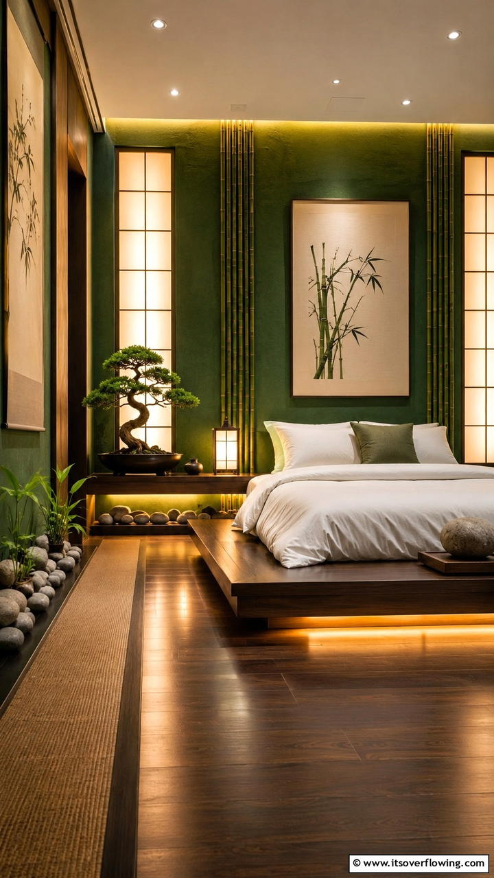 Forest Green Zen Retreat - 30 Forest Green Bedroom Ideas for Serene Retreats