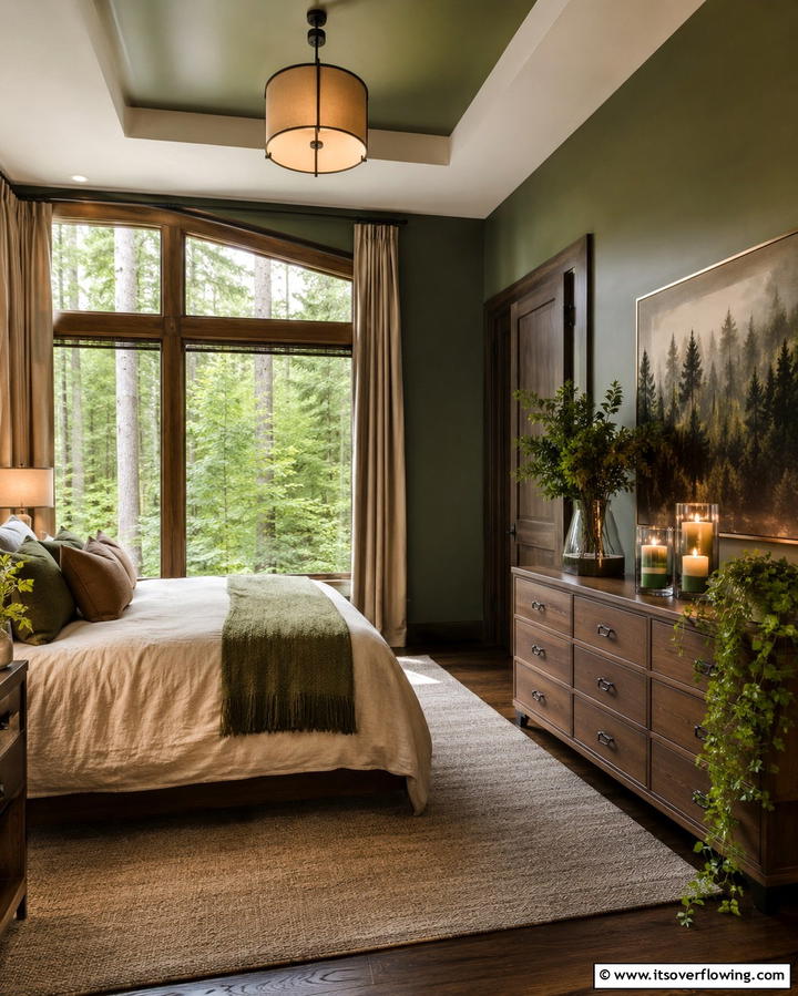 Forest Scented Candles - 30 Forest-Themed Bedroom Ideas for Nature-Inspired Retreats