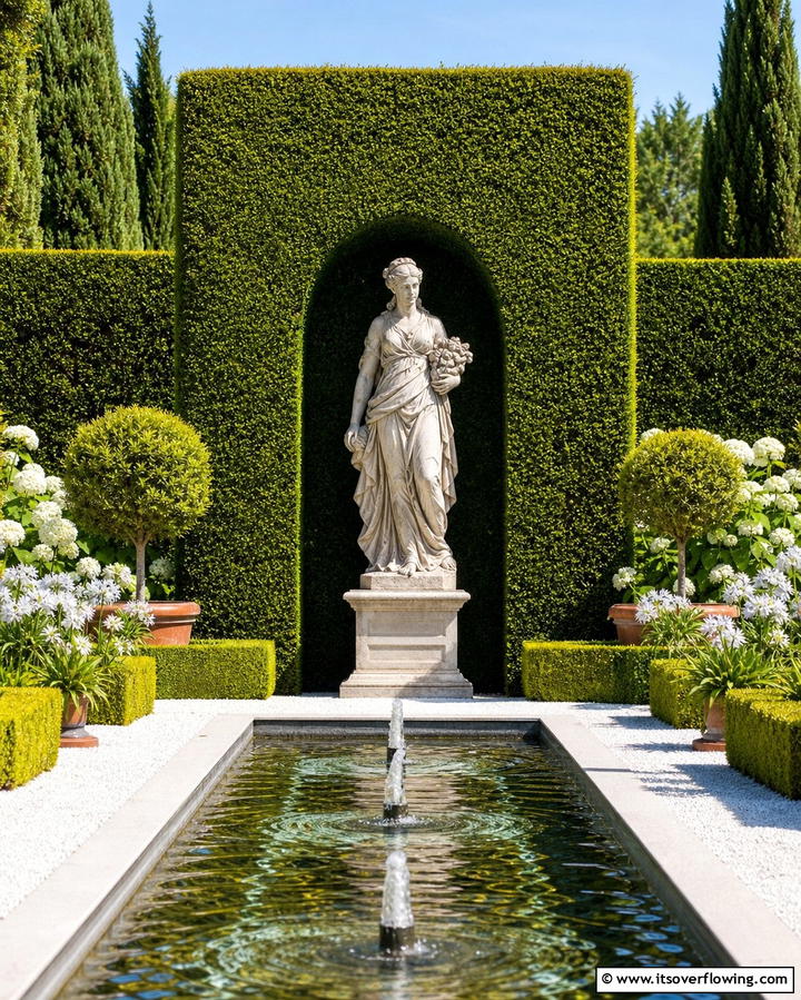 Formal Garden Statues - 25 Formal Garden Ideas- Elegant & Timeless Designs