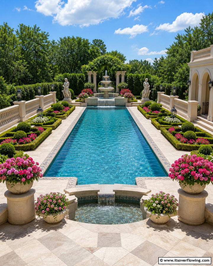 Formal Pool Landscaping - 17 Pool Landscaping Ideas for Tropical Backyard Escapes