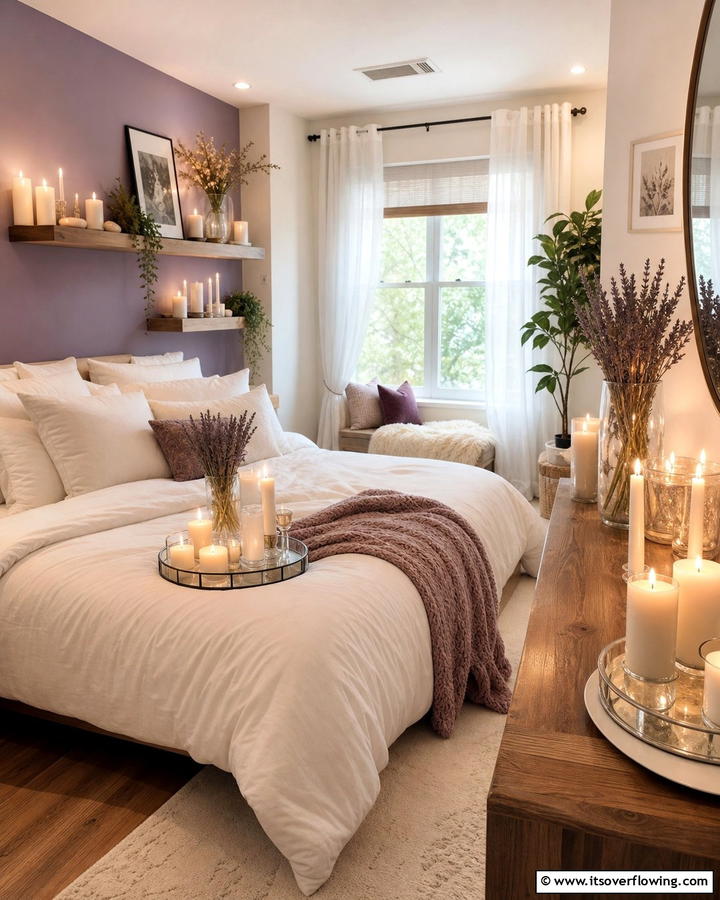 Fragrant Candles for Mood Setting - 17 Romantic Bedroom Ideas for Intimate and Cozy Retreats