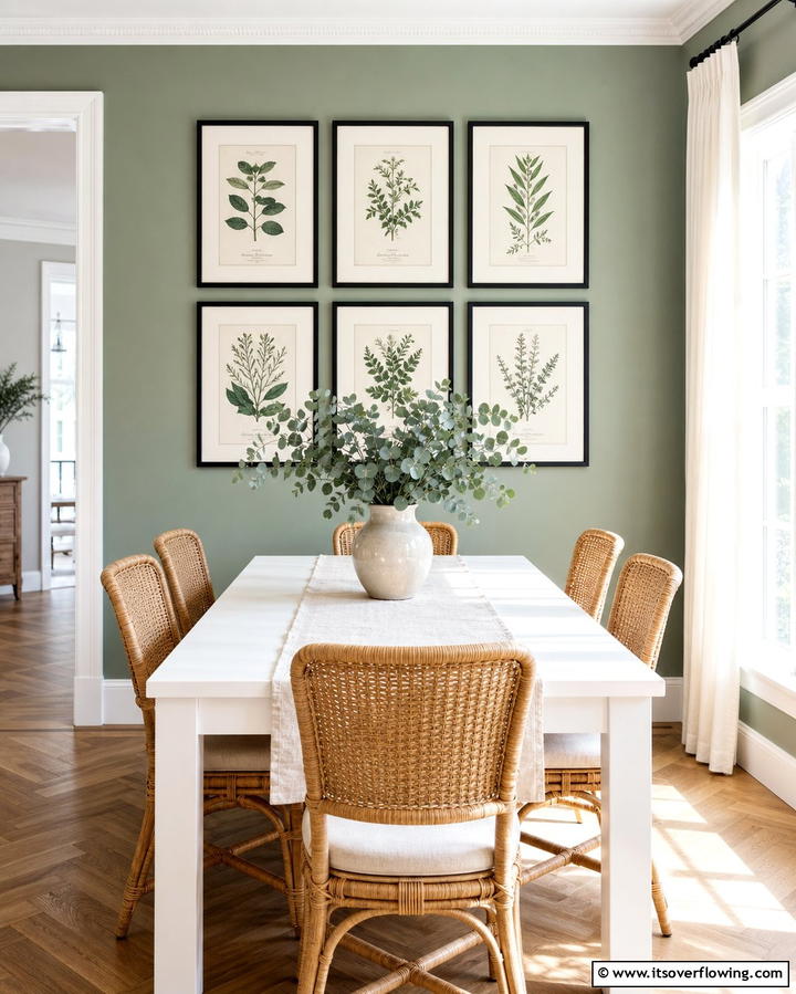 Framed Botanical Prints - 25 Dining Room Wall Decor Ideas to Elevate Your Space