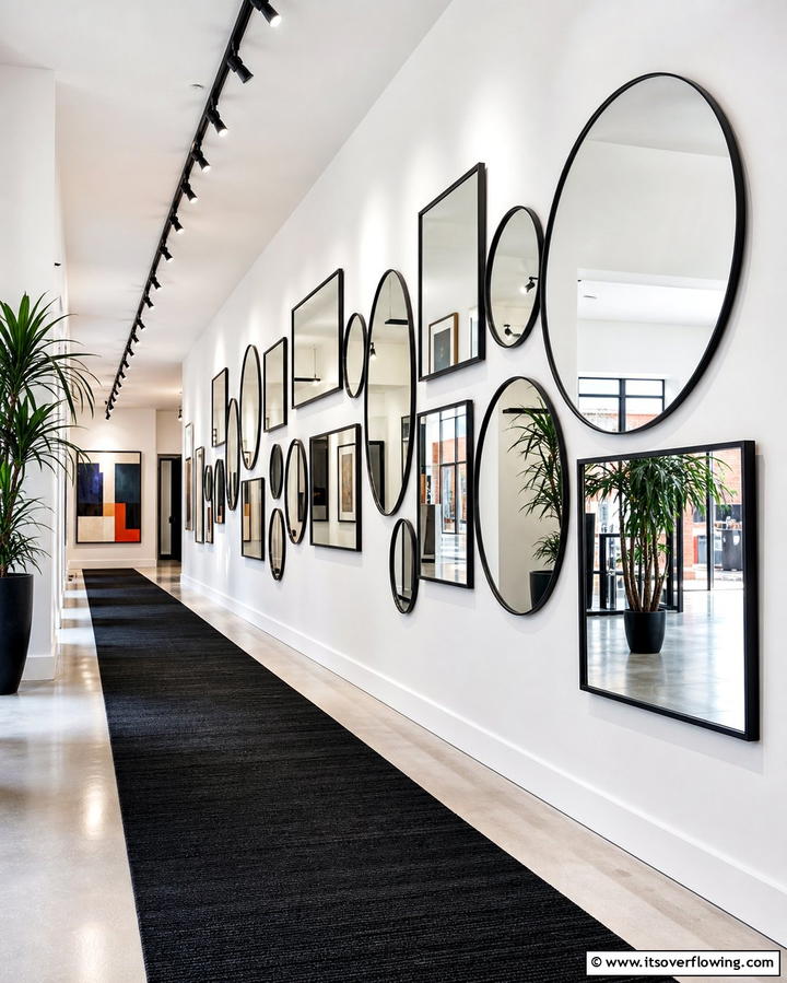 Framed Mirror Gallery - 25 Hallway Mirror Ideas for Stylish and Functional Spaces