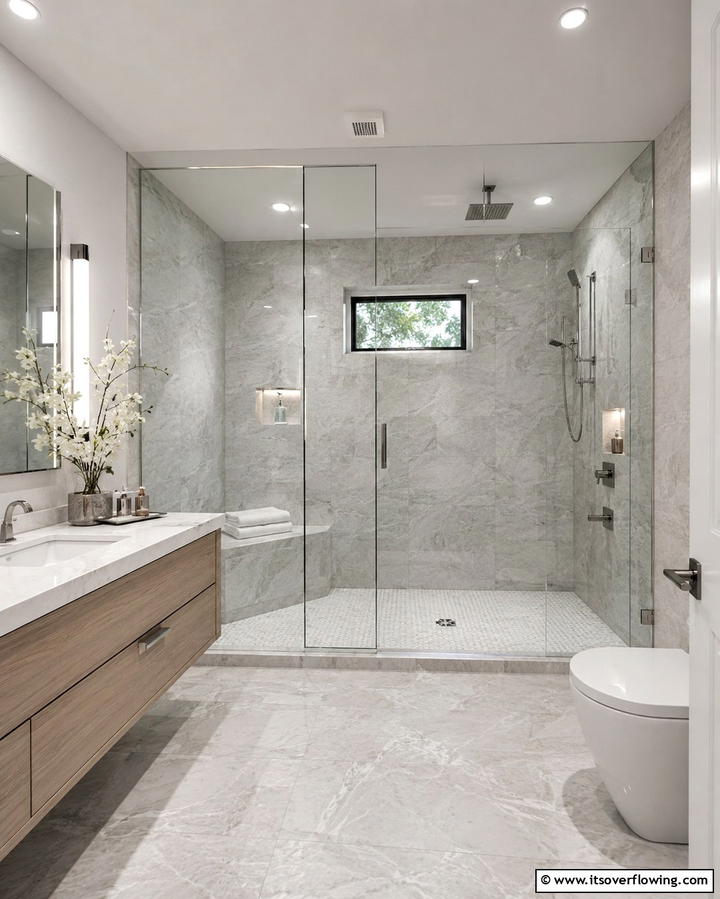Frameless Glass ShowersExact - 25 Scandinavian Bathroom Ideas for a Minimalist and Cozy Space