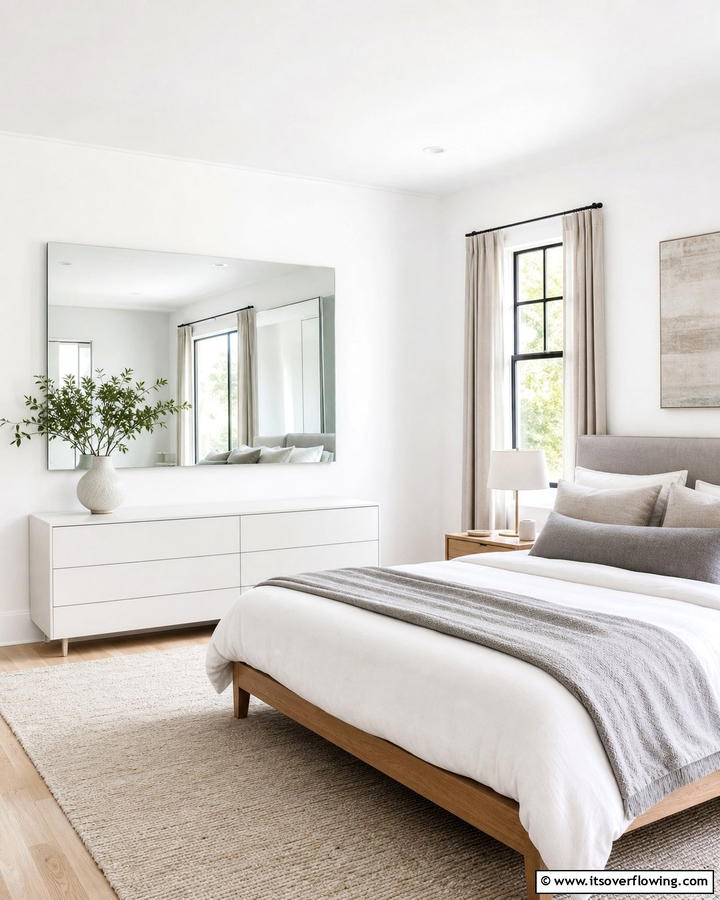 Frameless Mirror for Minimalist Appeal - 20 Bedroom Mirror Ideas to Reflect Your Style
