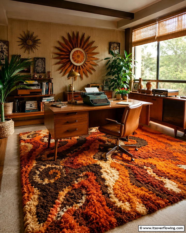 Free Spirited Vintage Office Setup - 30 Bohemian Home Office Ideas for Eclectic Workspace Vibes