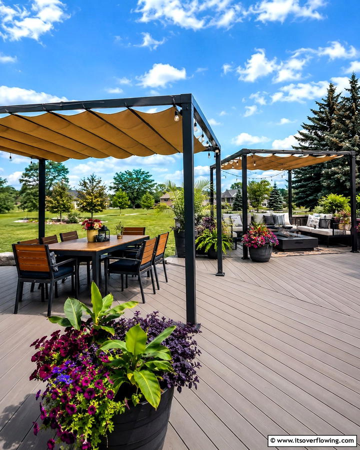 Freestanding Awning Structures - 25 Stunning Deck Awning Ideas for Outdoor Living